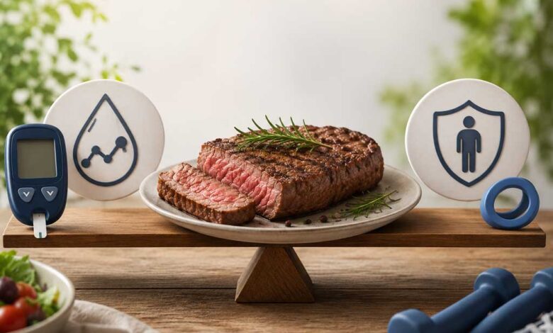 Il consumo di carne bovina non peggiora i livelli di glicemia né aumenta il rischio di diabete.