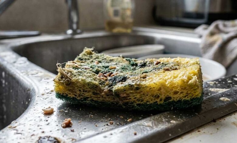 Pericolosità delle spugne da cucina, possibile ricettacolo di germi