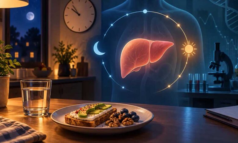 Mangiare a tarda notte sembra associato ad un rischio aumentato di malattie del fegato